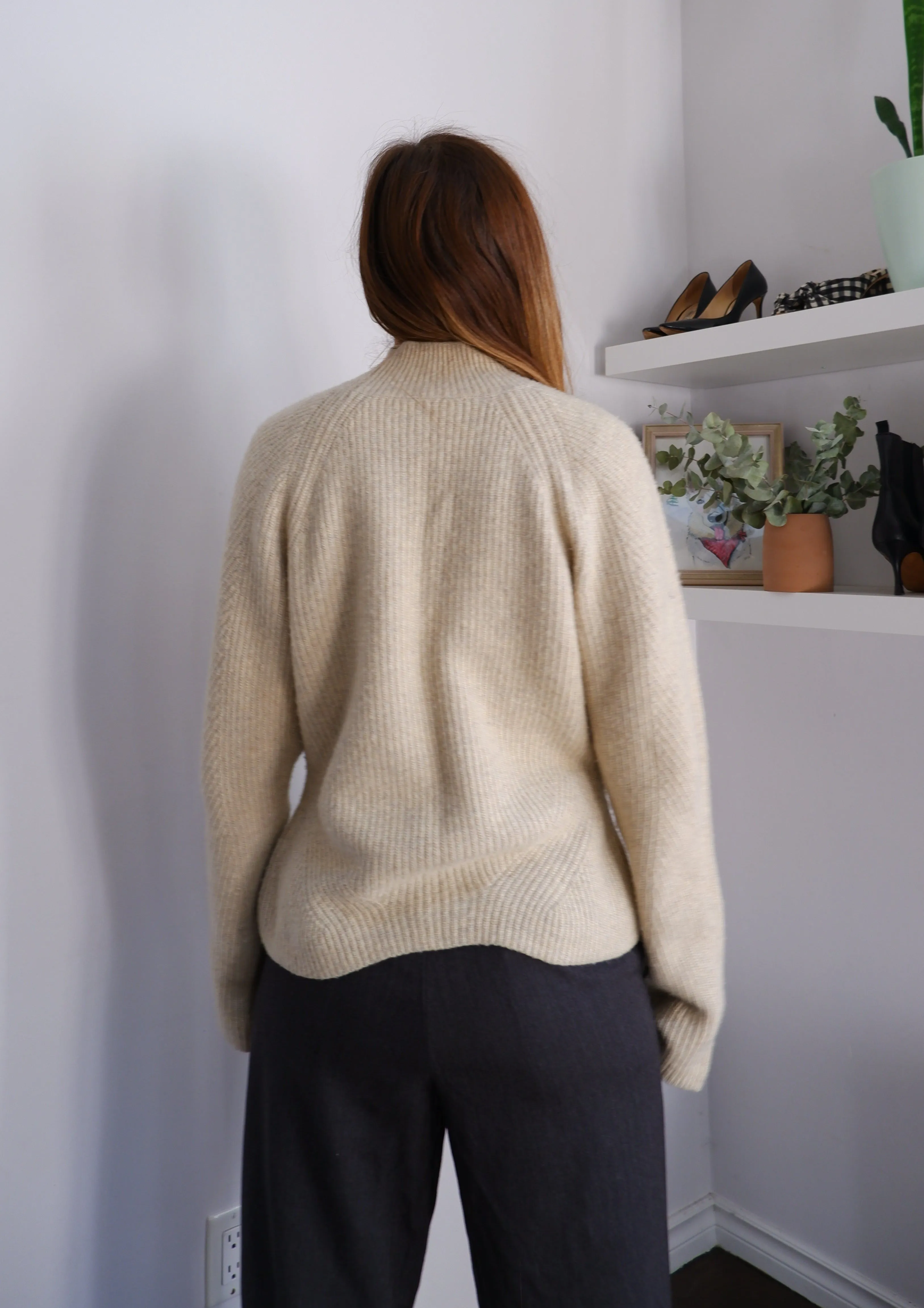 Gorgeous Wool Mock Neck - L