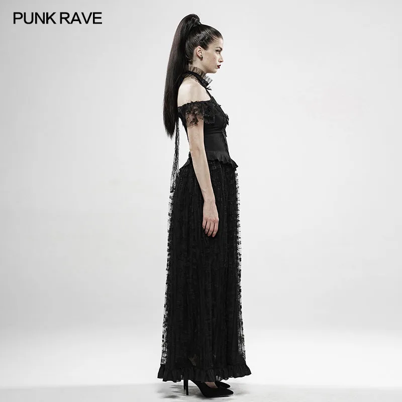 Gothic Gorgeous Off Shoulder Lace Dress