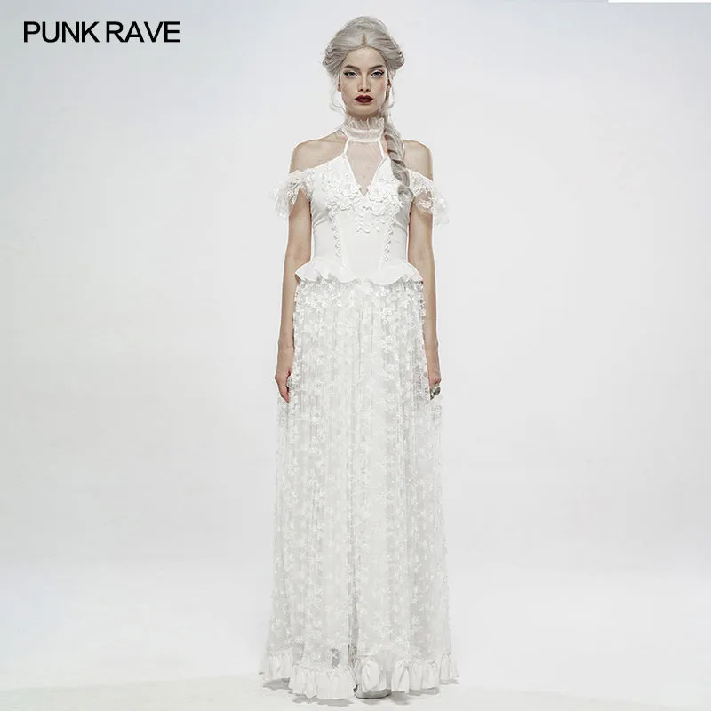 Gothic Gorgeous Off Shoulder Lace Dress