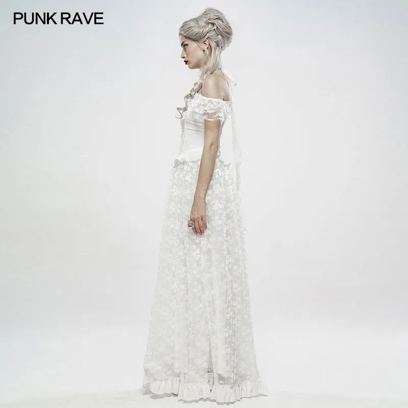 Gothic Gorgeous Off Shoulder Lace Dress