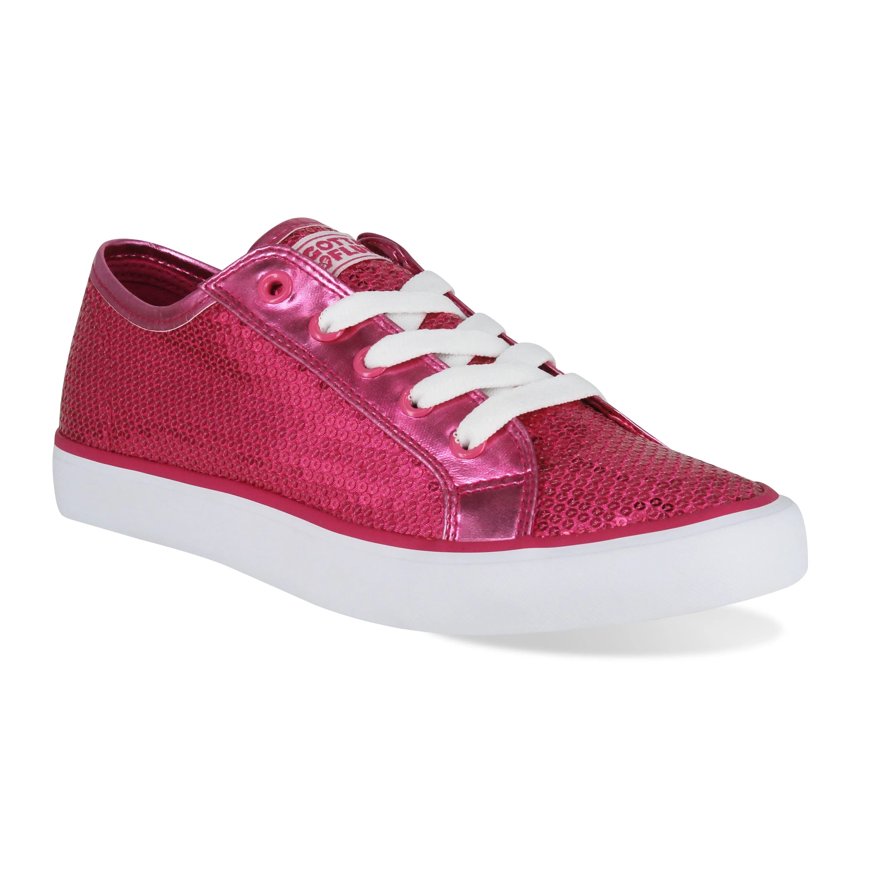 Gotta Flurt Women's Disco II Hot Pink Sequin Low Top Dance Sneaker