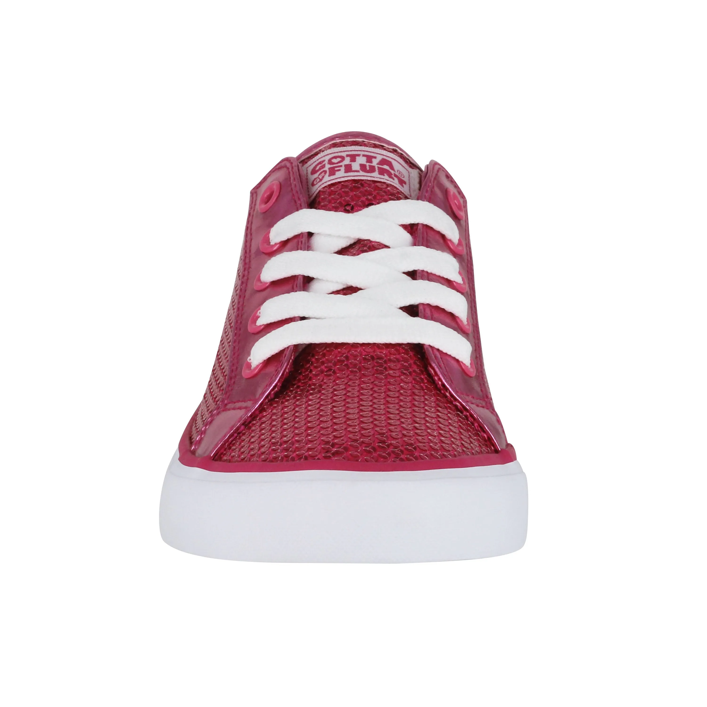 Gotta Flurt Women's Disco II Hot Pink Sequin Low Top Dance Sneaker
