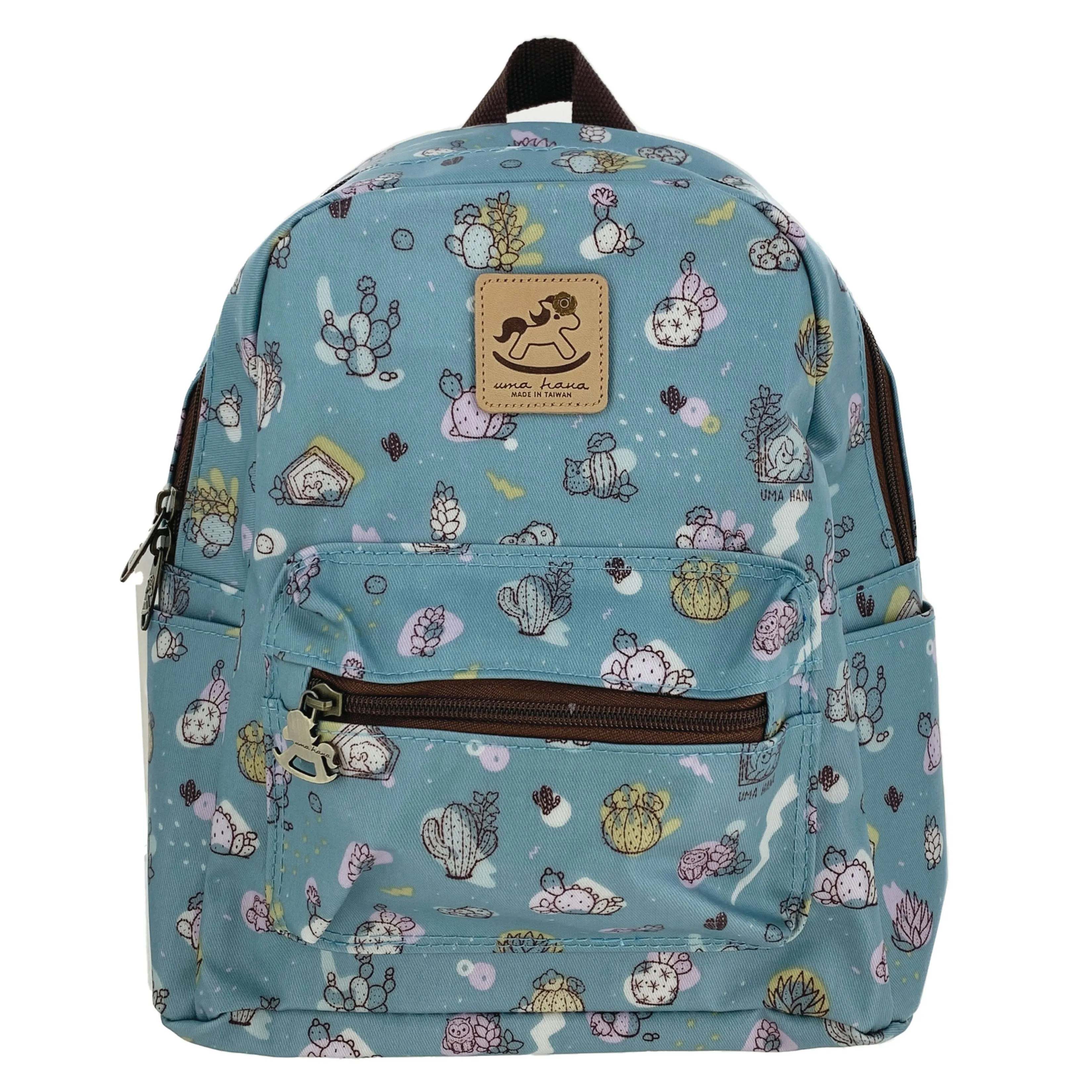 Green Cactus Small Backpack
