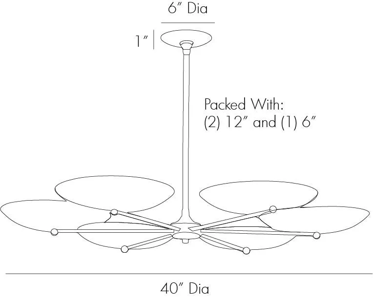 Griffith Chandelier - Antique Brass, Bronze