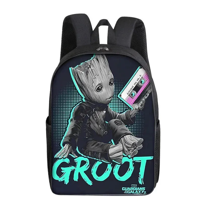 Groot Marvel Superhero Backpack - Adorable Cartoon School Bag for Kids and Adults, Perfect Gift for Students and Fans