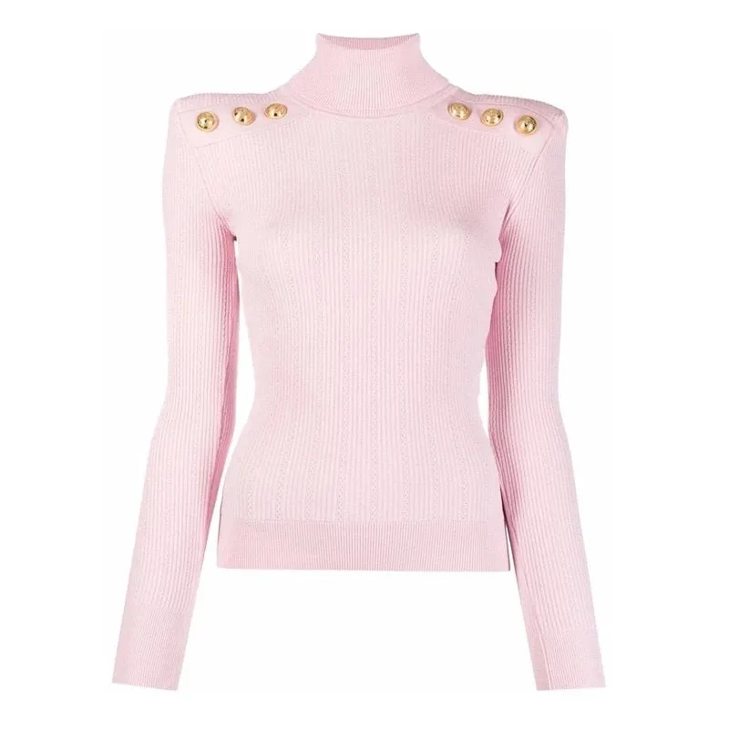 HarleyFashion Women Winter Wool Blend Black Turtleneck Pullover SweaterTop Quality Casual Knit Fabric