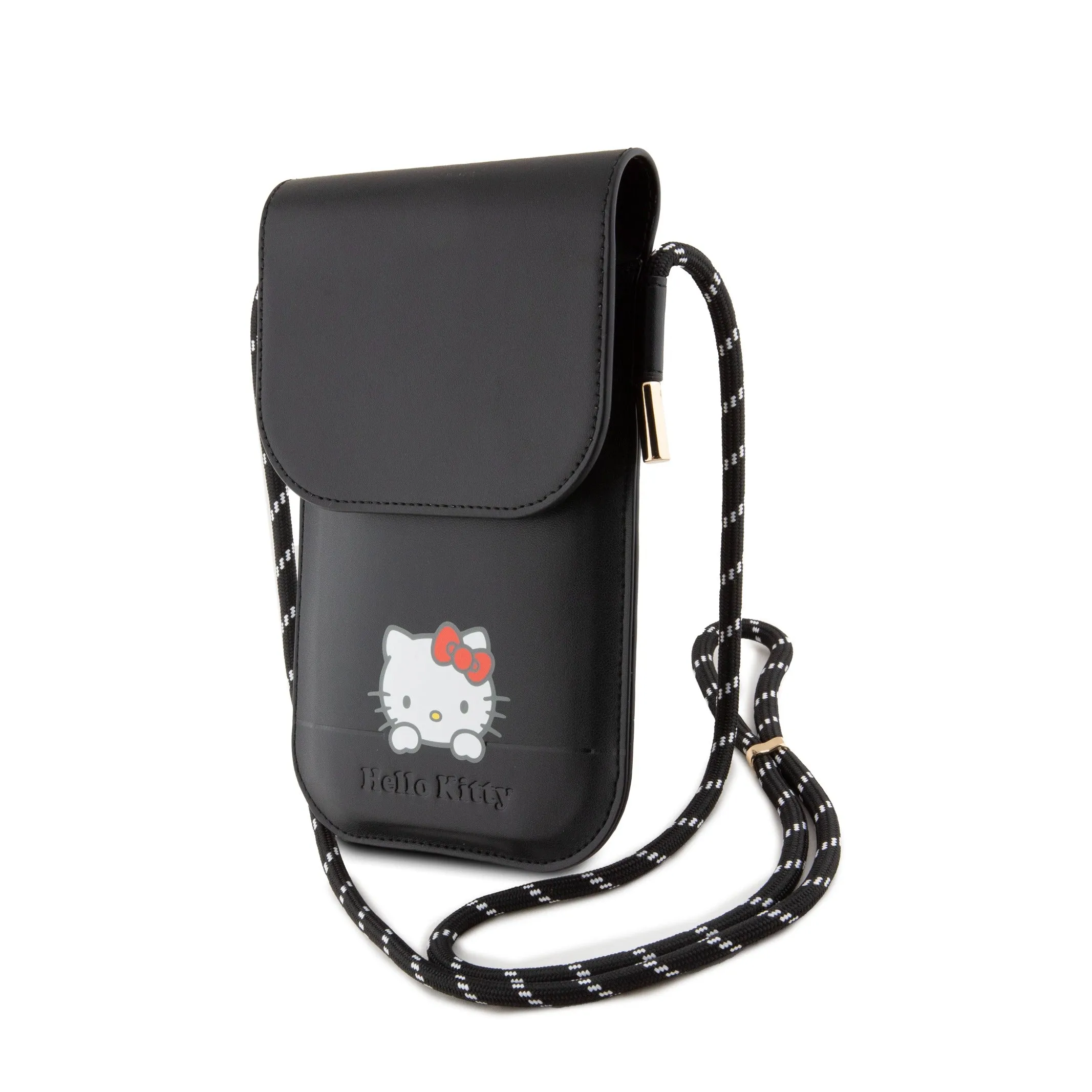 Hello Kitty - Universal cell phone shoulder bag Daydreaming Cord (HKOWBSKCDKK) - Black