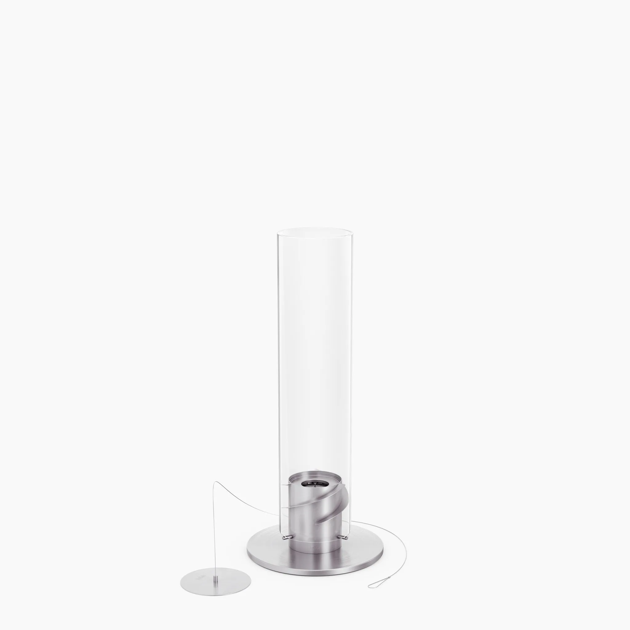 Höfats SPIN 900 Tabletop Fireplace Silver