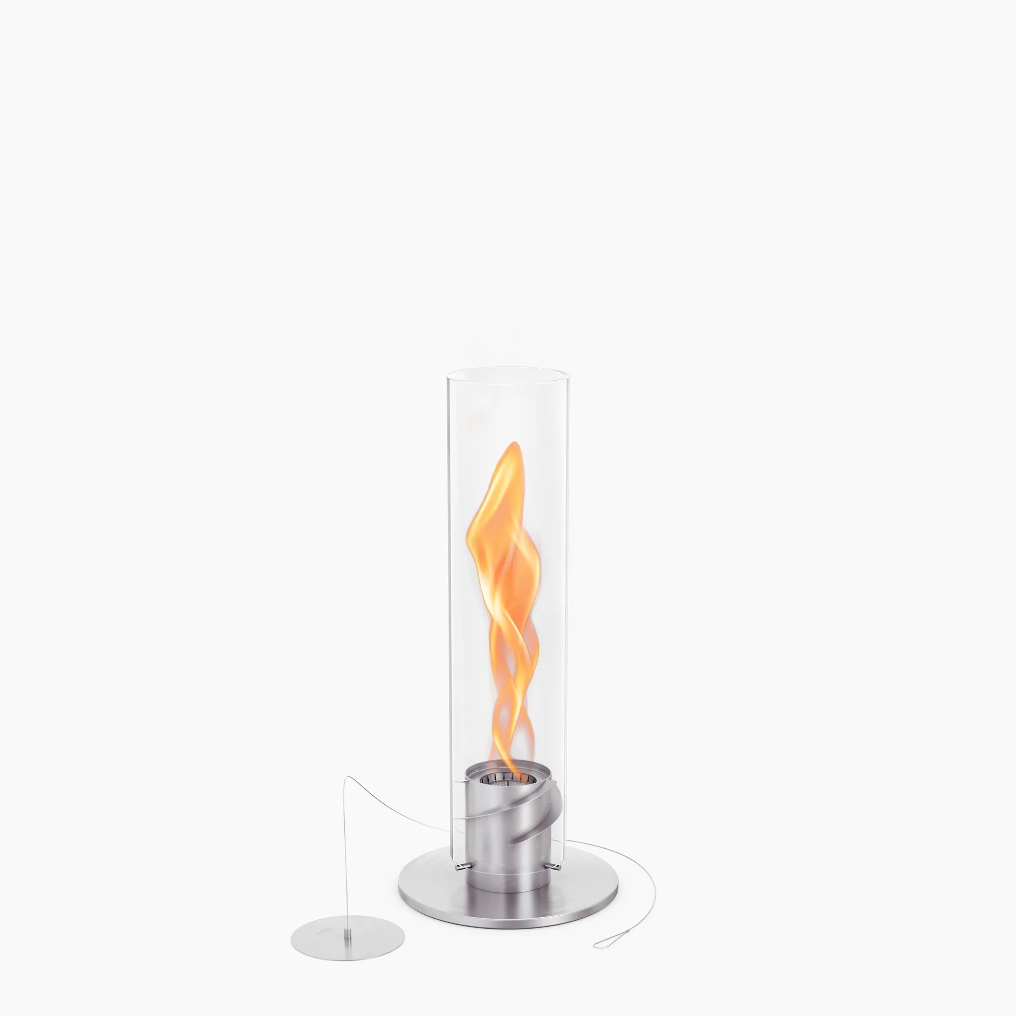 Höfats SPIN 900 Tabletop Fireplace Silver
