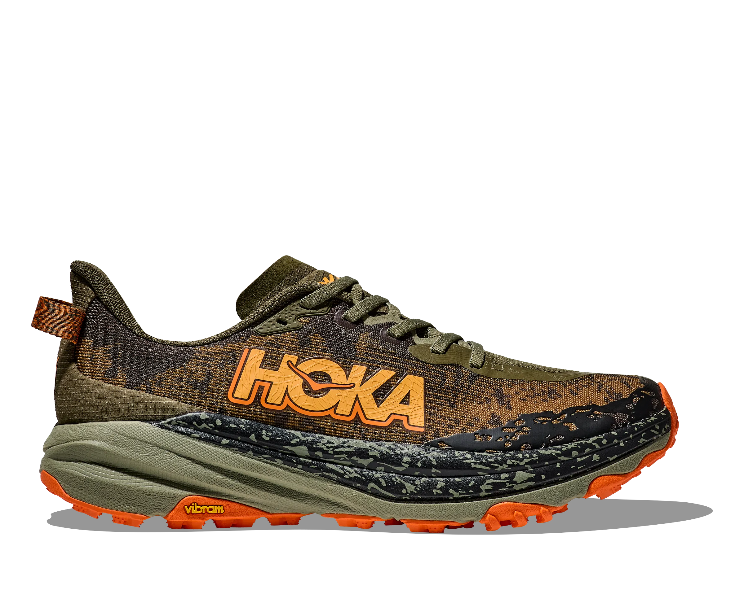 Hoka Men&#x27;s Speedgoat 6 Wide Antique Olive / Squash | Buy Hoka Men&#x27;s Speedgoat 6 Wide Antique Olive / Squash here | Outnorth