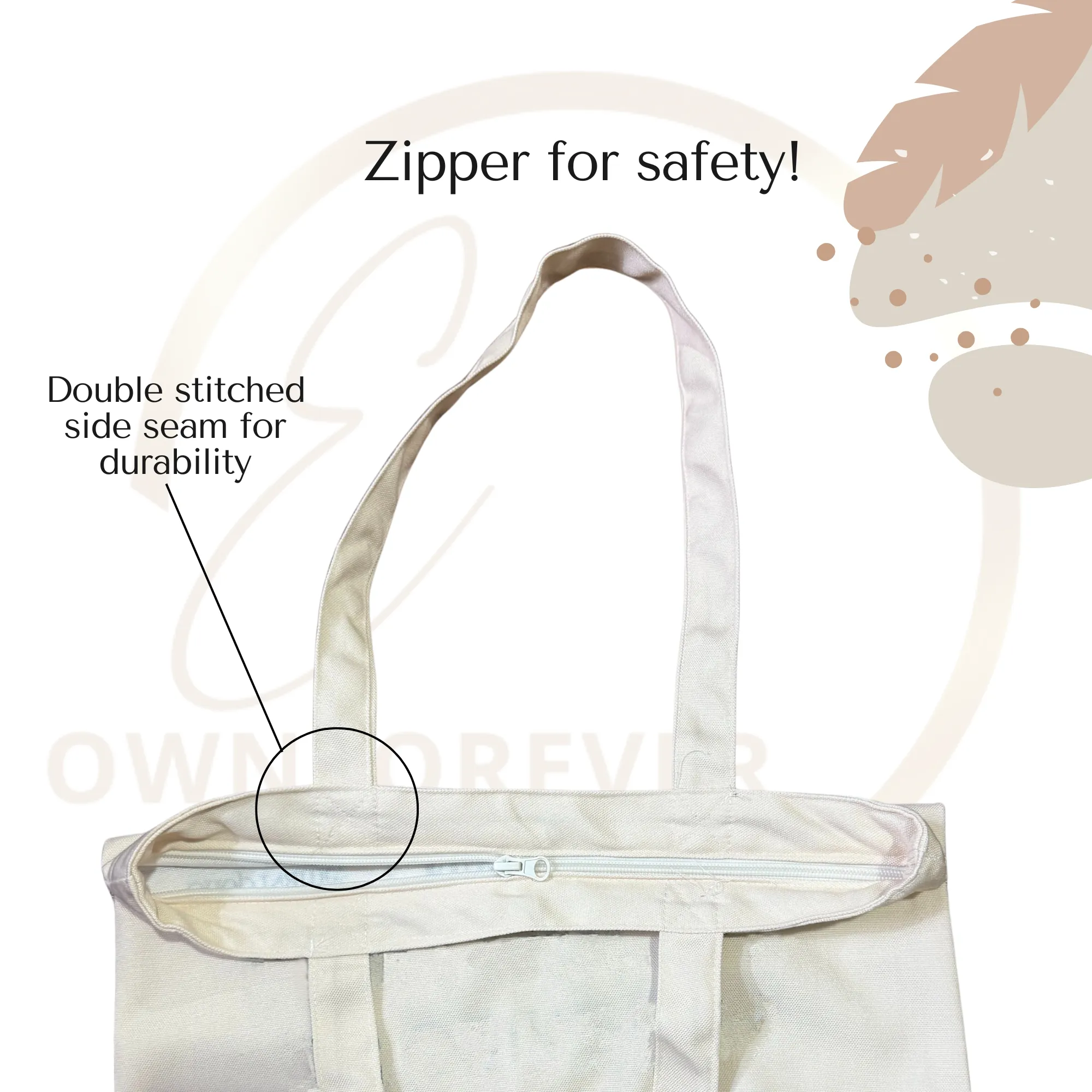 I Need a Refund on Today Tote Bag with Zipper Light Blue