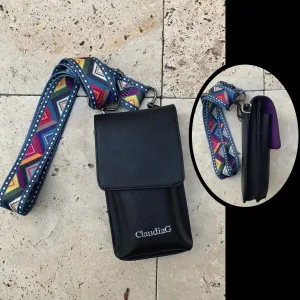Ibag Leather Crossbody -Midnight Black