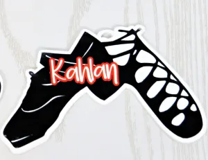 Irish Dancer Bag Tag Personalized with Name - Young Dancer Bag Name Tag - Jig Dance Keychain - Step Dance Ireland Stepdance Celtic