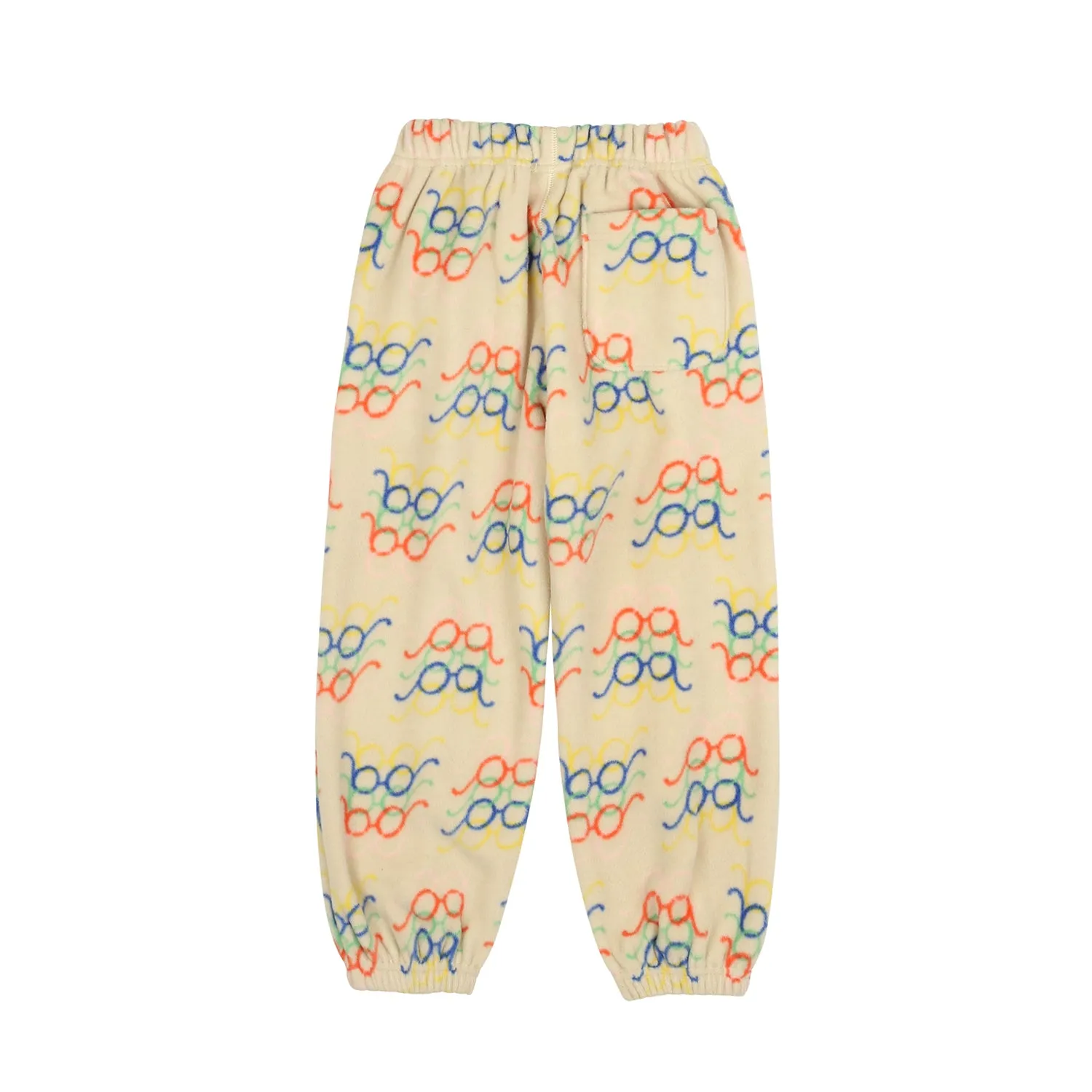 Jelly Mallow Glasses Fleece Lounge Pants | Cream