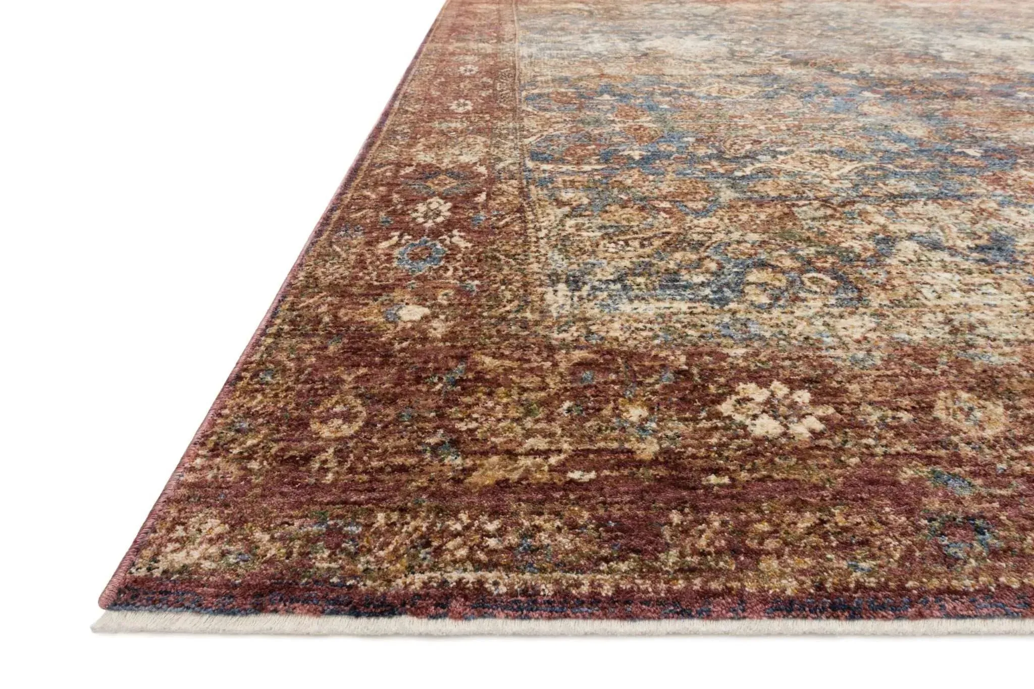 Kennedy by Magnolia Home KEN-05 Denim/Brick Rug