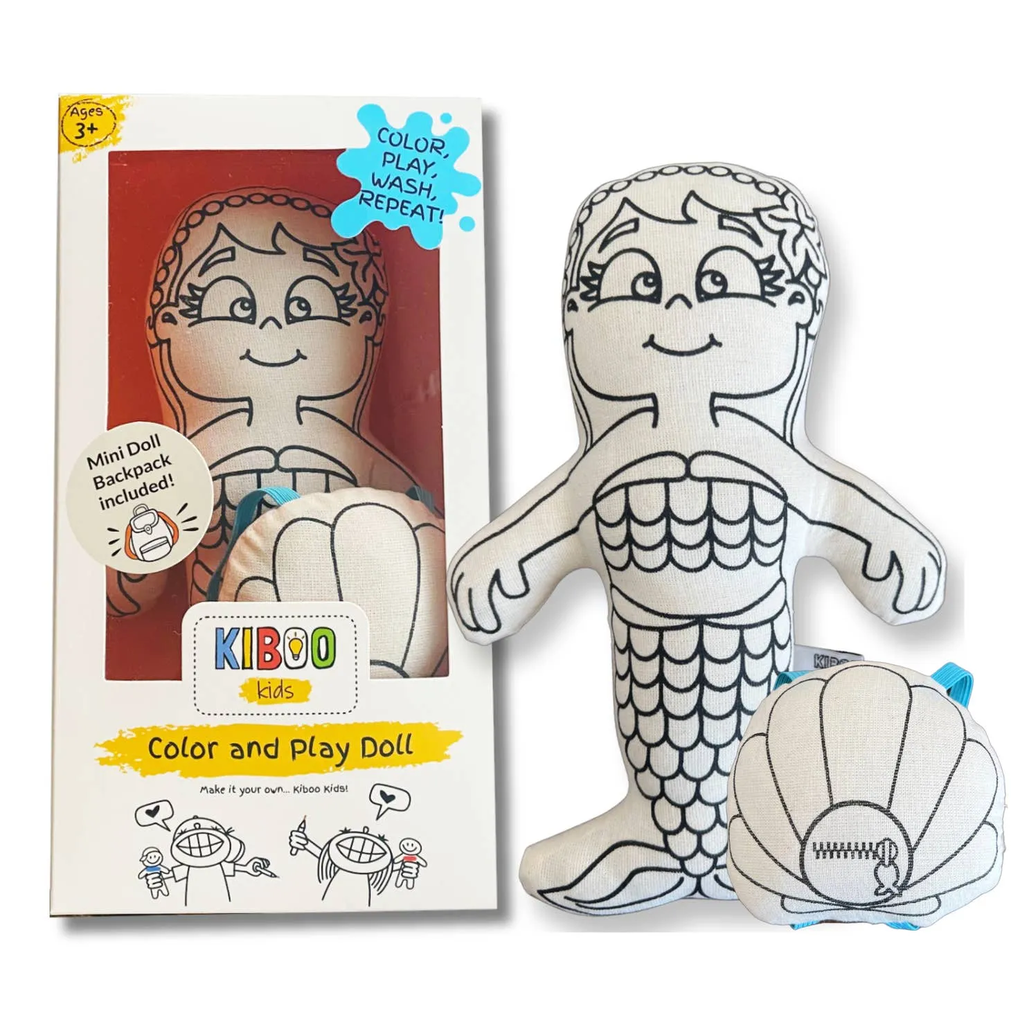 Kiboo Kids - Mermaid with Mini Shell Backpack