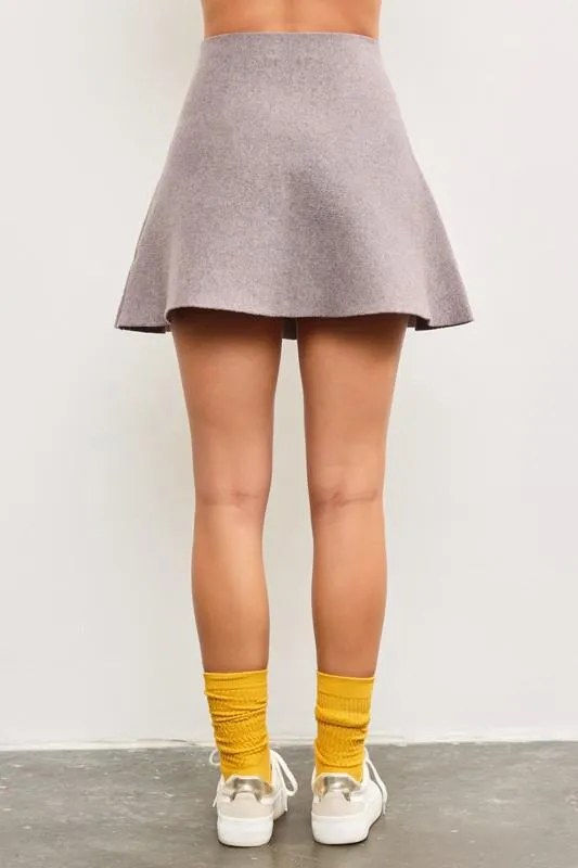 Knit A-Lined Skirt