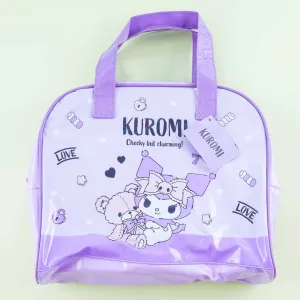 Kuromi Teddy Bear Love Vinyl Boston Bag