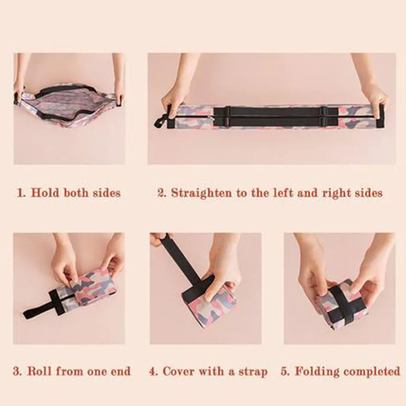Large Capacity Foldable Travel Shoulder Portable Shopping Bag