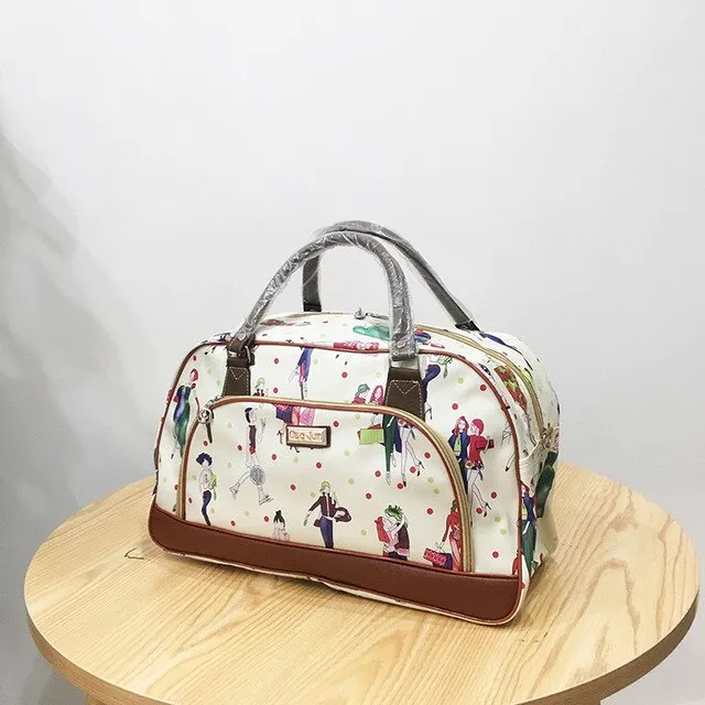 Large Capacity Leather Women Travel Bags Hand Luggage Duffle Bag Travelling Bags and Luggage for Women Weekend Overnight Handbag