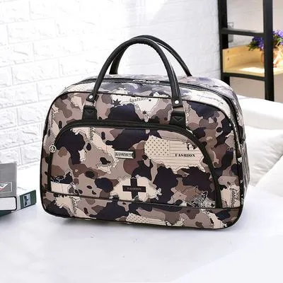 Large Capacity Leather Women Travel Bags Hand Luggage Duffle Bag Travelling Bags and Luggage for Women Weekend Overnight Handbag