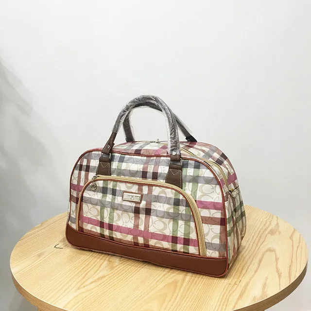 Large Capacity Leather Women Travel Bags Hand Luggage Duffle Bag Travelling Bags and Luggage for Women Weekend Overnight Handbag