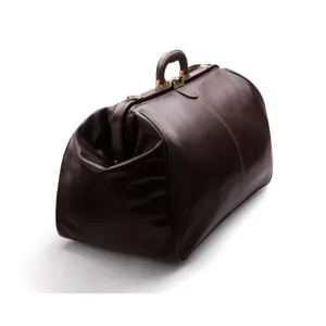Large Leather Gladstone Holdall - Brown