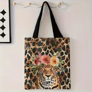 LEOPARD PRINT TOTE BAG