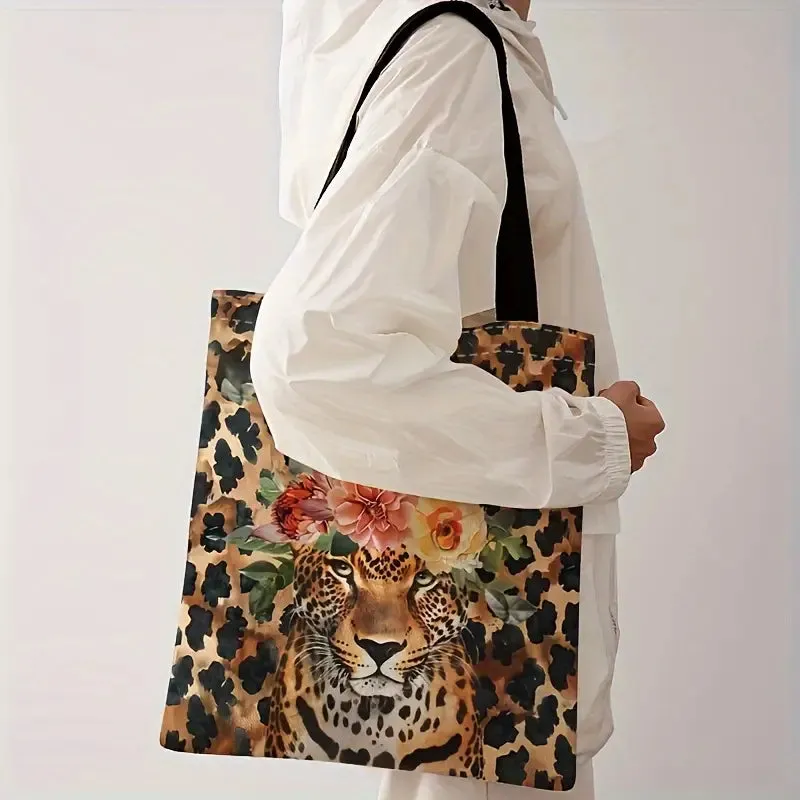 LEOPARD PRINT TOTE BAG