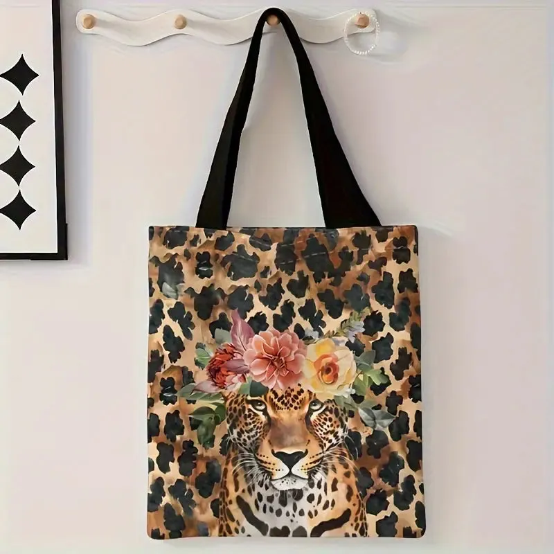 LEOPARD PRINT TOTE BAG