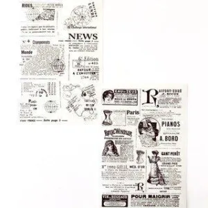 Letter lovers Retro black and white transfer stickers PET transparent stickers NP-H7TAY-0342