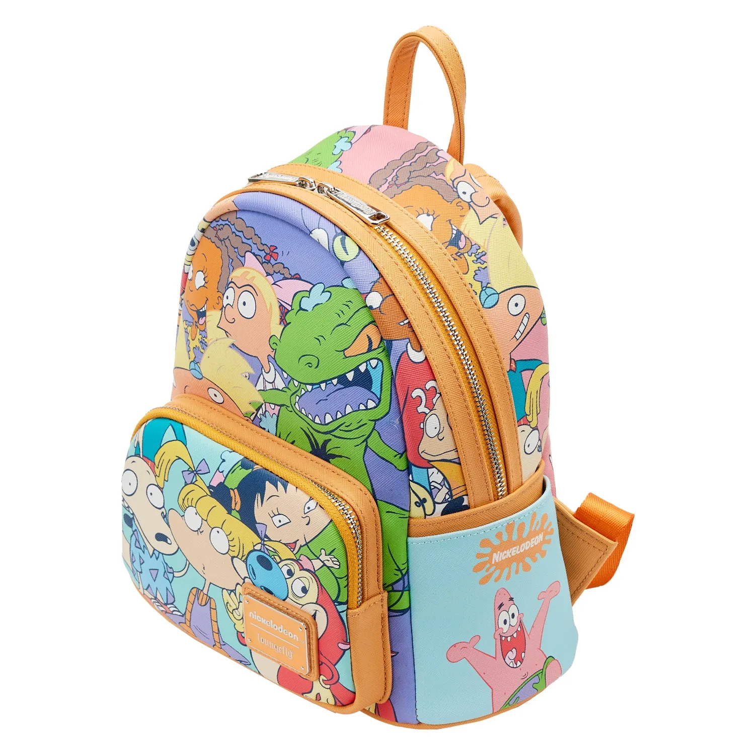 LF Nickelodeon Nick 90S Color Block AOP Mini Backpack