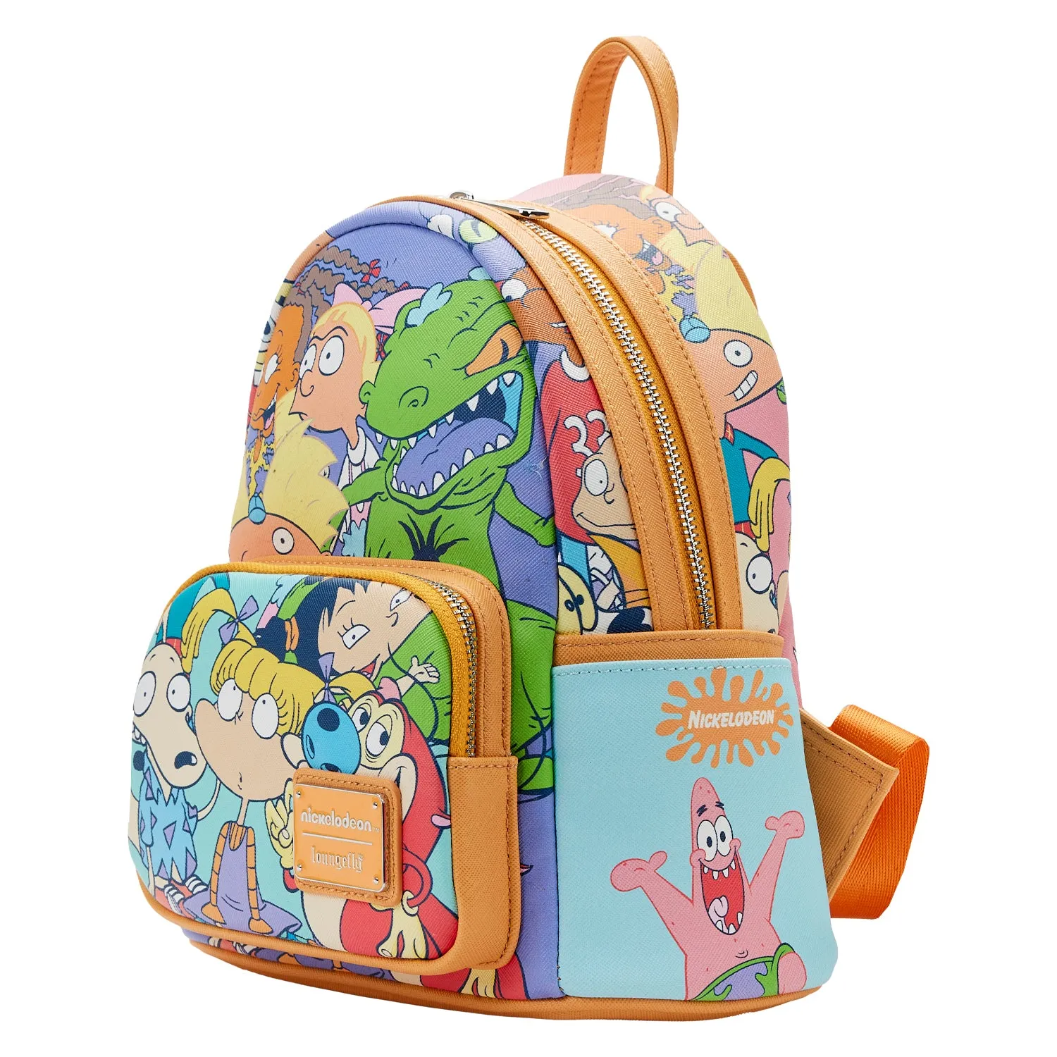 LF Nickelodeon Nick 90S Color Block AOP Mini Backpack