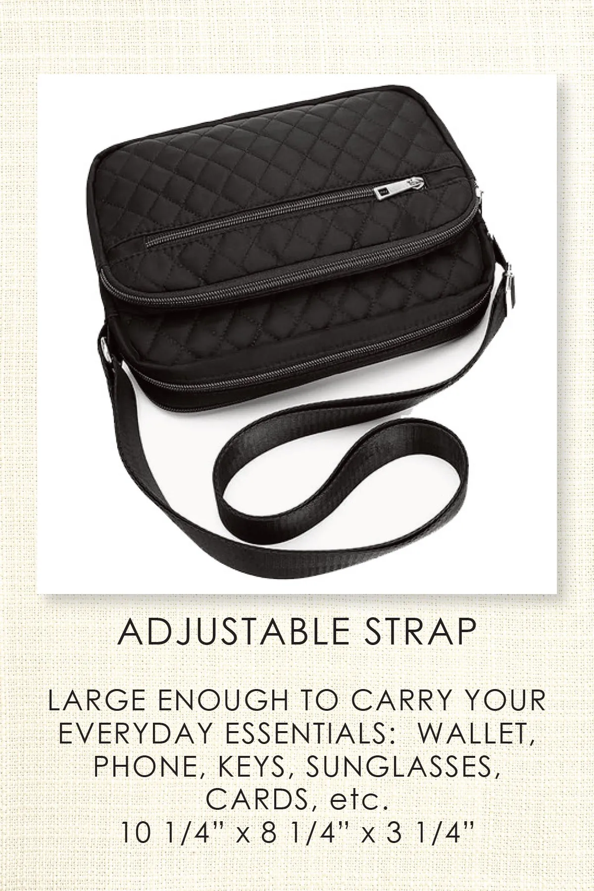 Lots of Pockets Quilted Bag