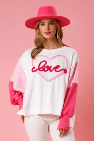 Love Yarn White Sweater