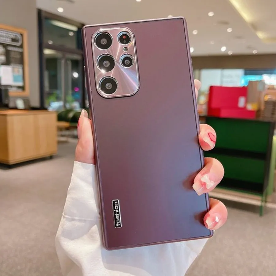 Luxury Metal Matte Finish Case - Samsung