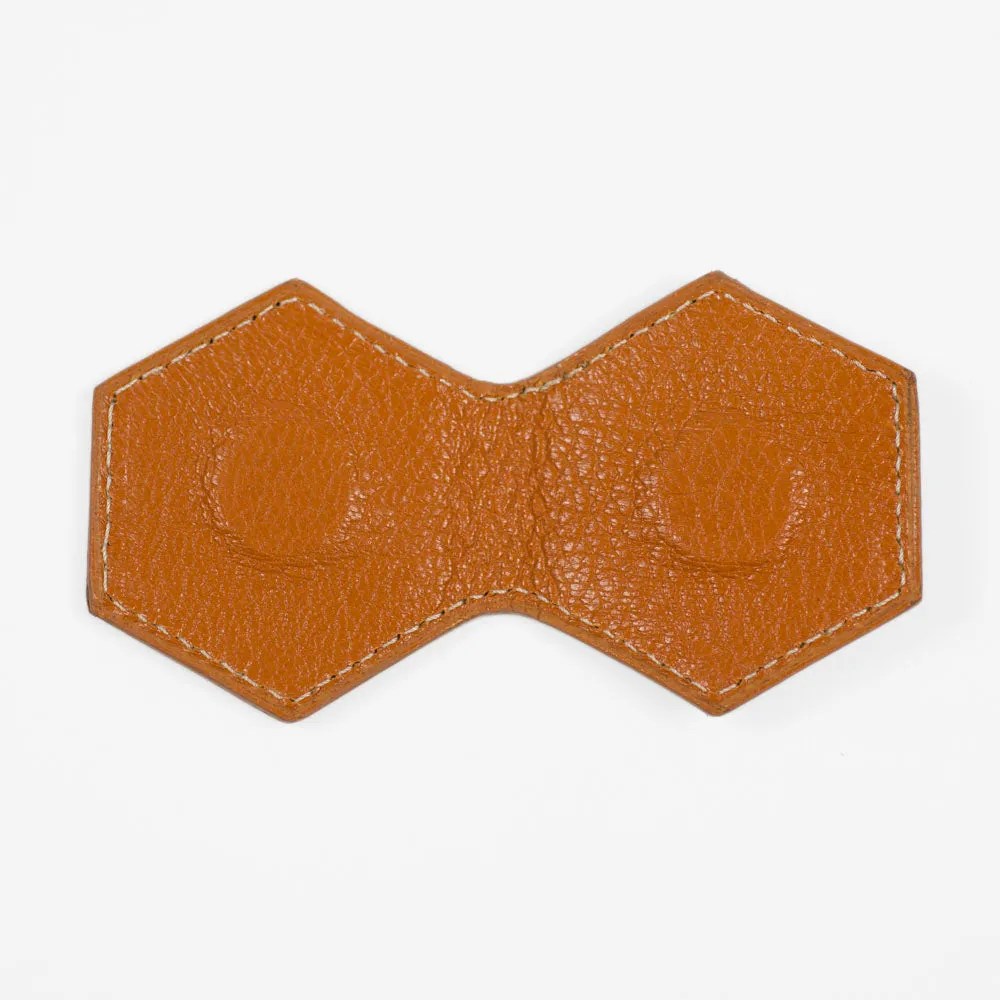 Magnetic money clip, Souris grey goatskin