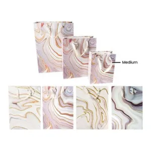 Marble Medium Gift Bag - 18cm x 23cm x 10cm