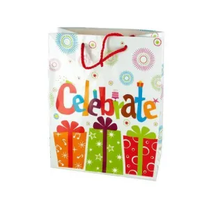 Medium Celebrate Birthday Gift Bag ( Case of 48 )