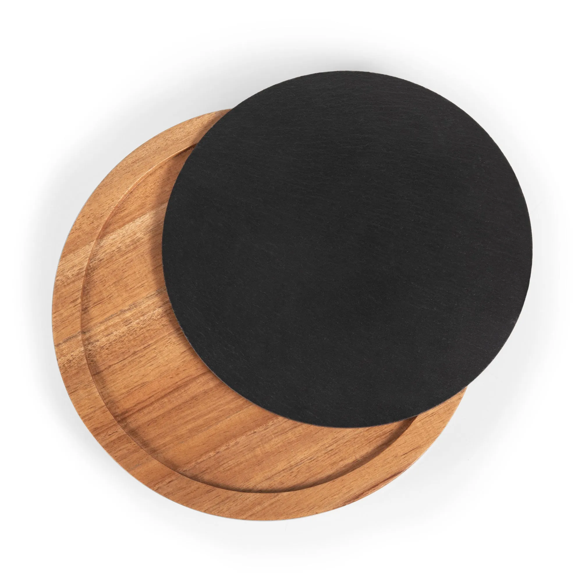 Minnesota Vikings - Insignia Acacia and Slate Serving Board with Cheese Tools