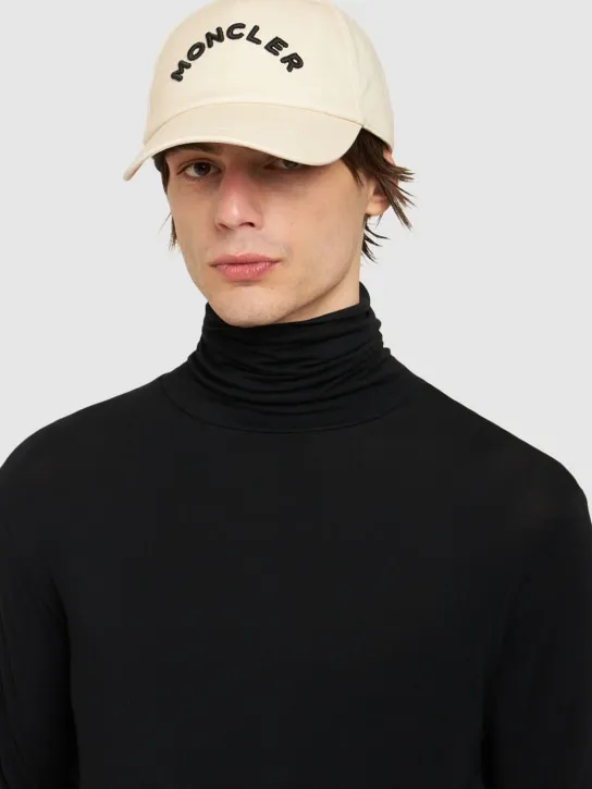 Moncler   Embroidered logo cotton baseball cap 
