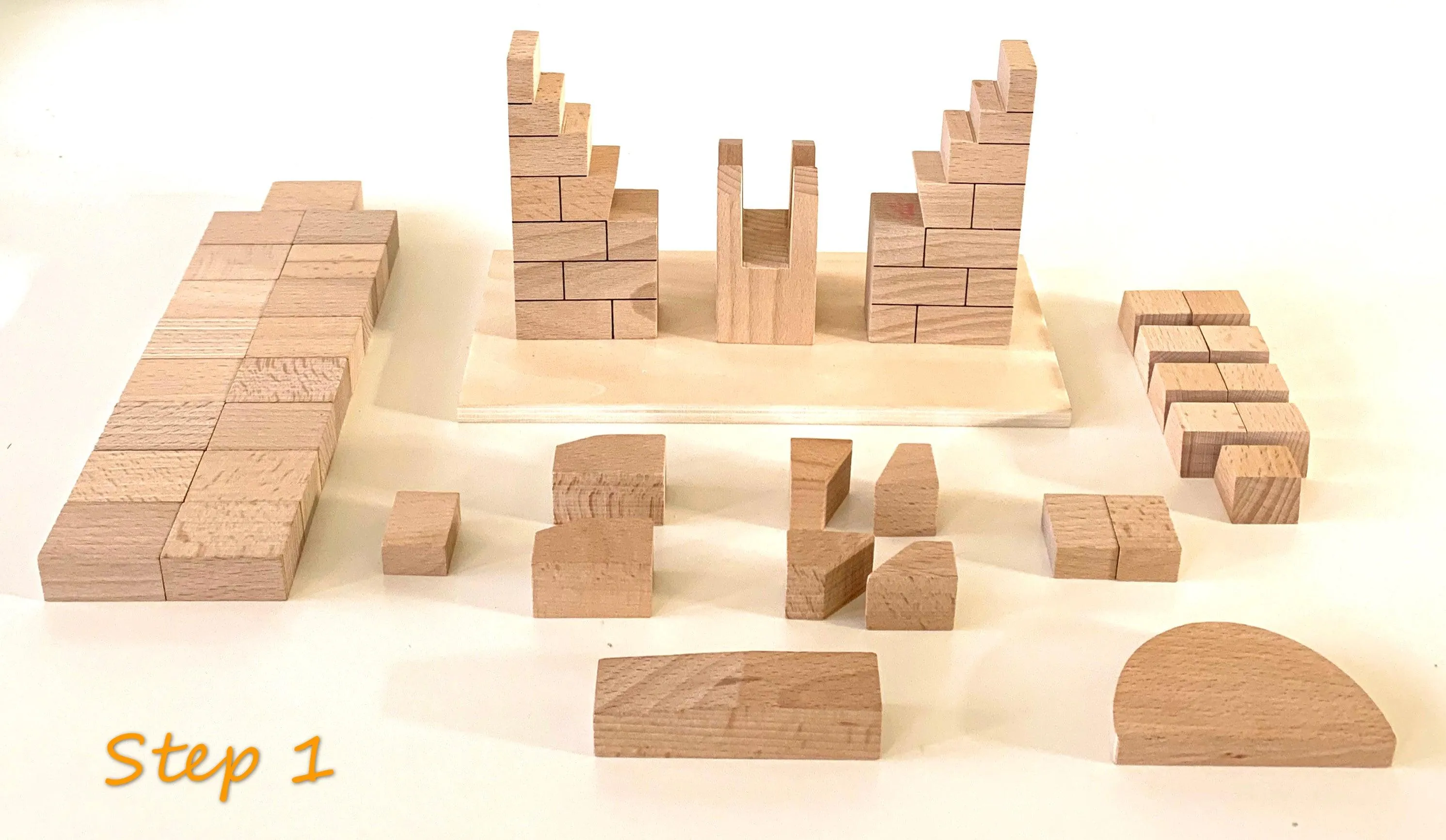 Montessori Roman Arch Building Blocks 4yrs 