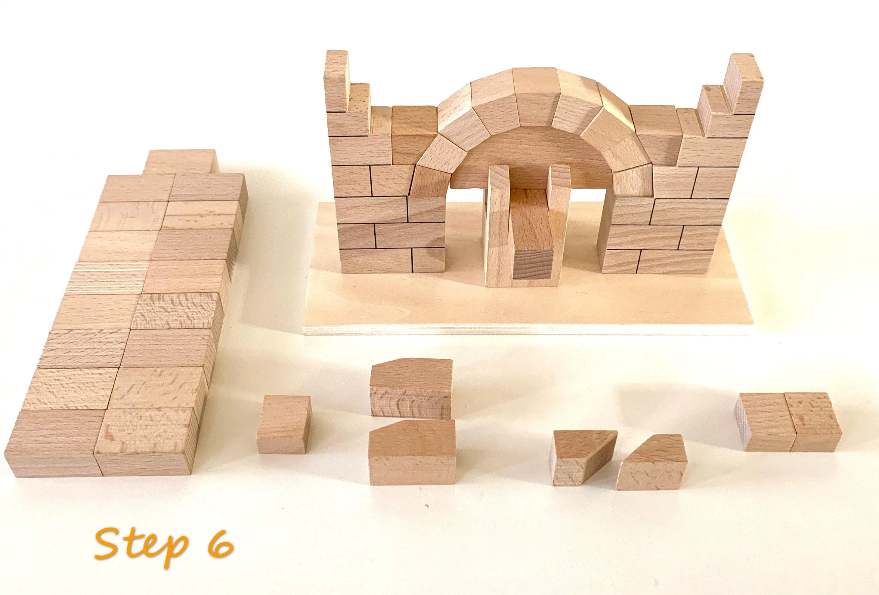 Montessori Roman Arch Building Blocks 4yrs 