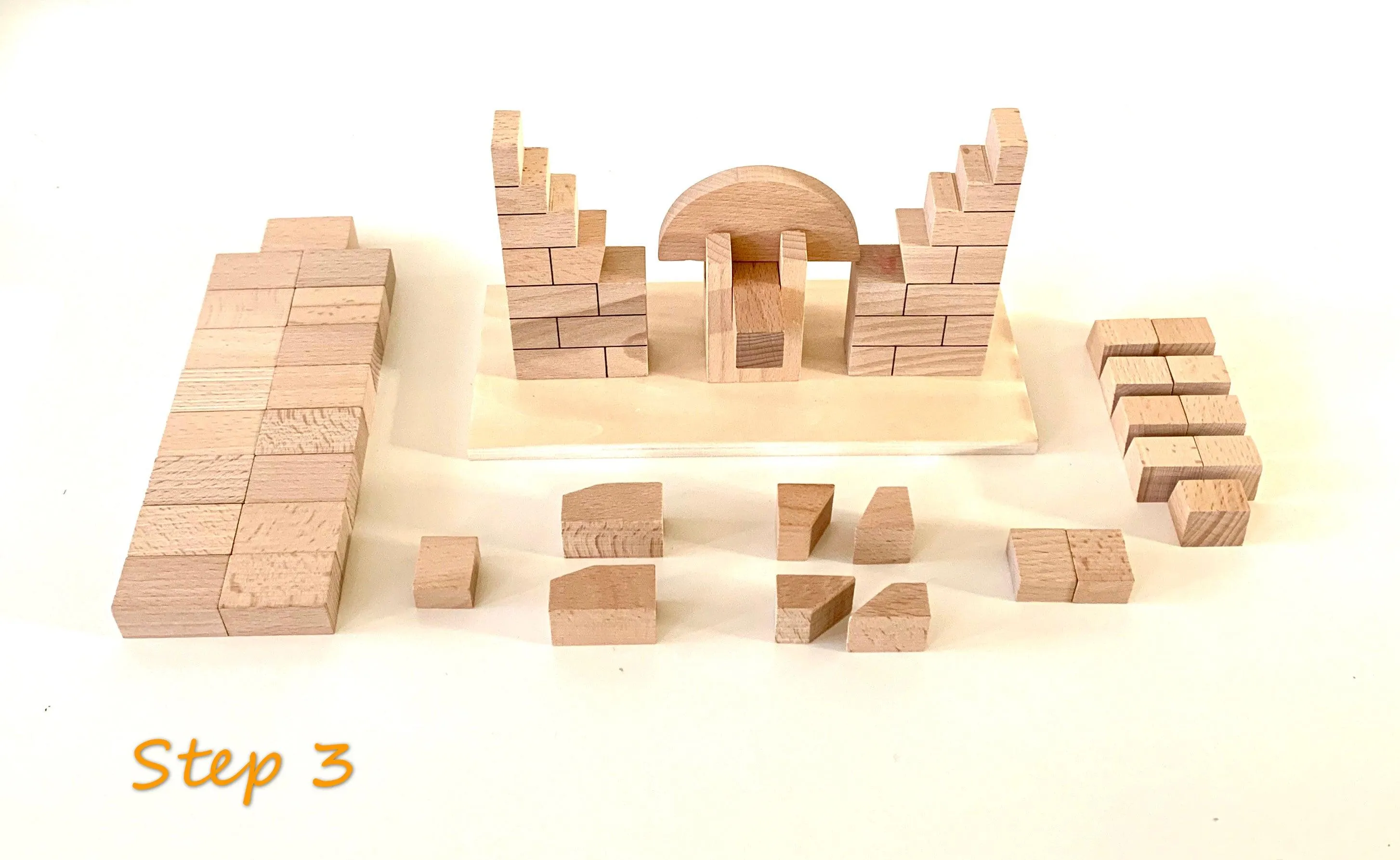 Montessori Roman Arch Building Blocks 4yrs 