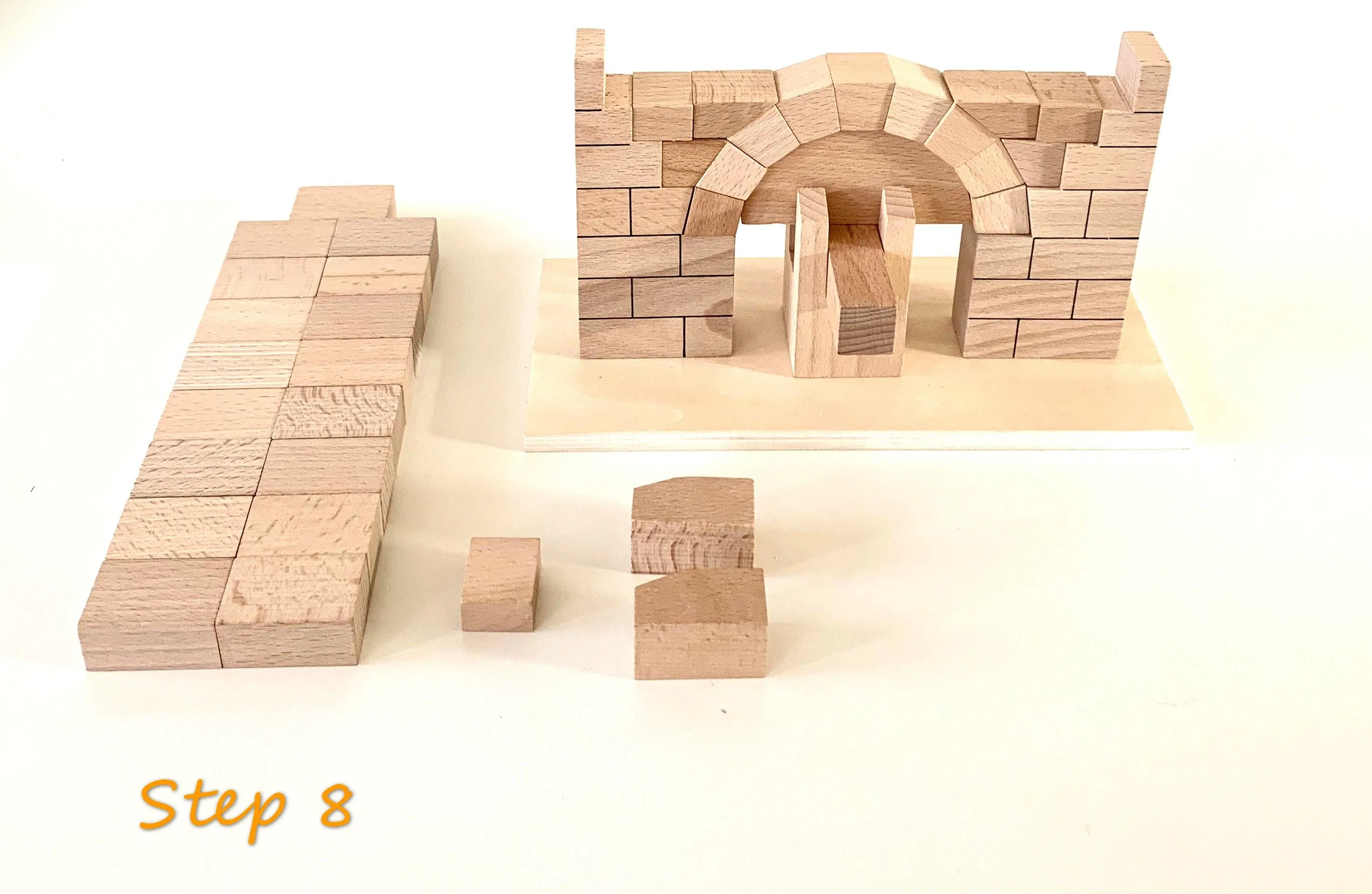 Montessori Roman Arch Building Blocks 4yrs 
