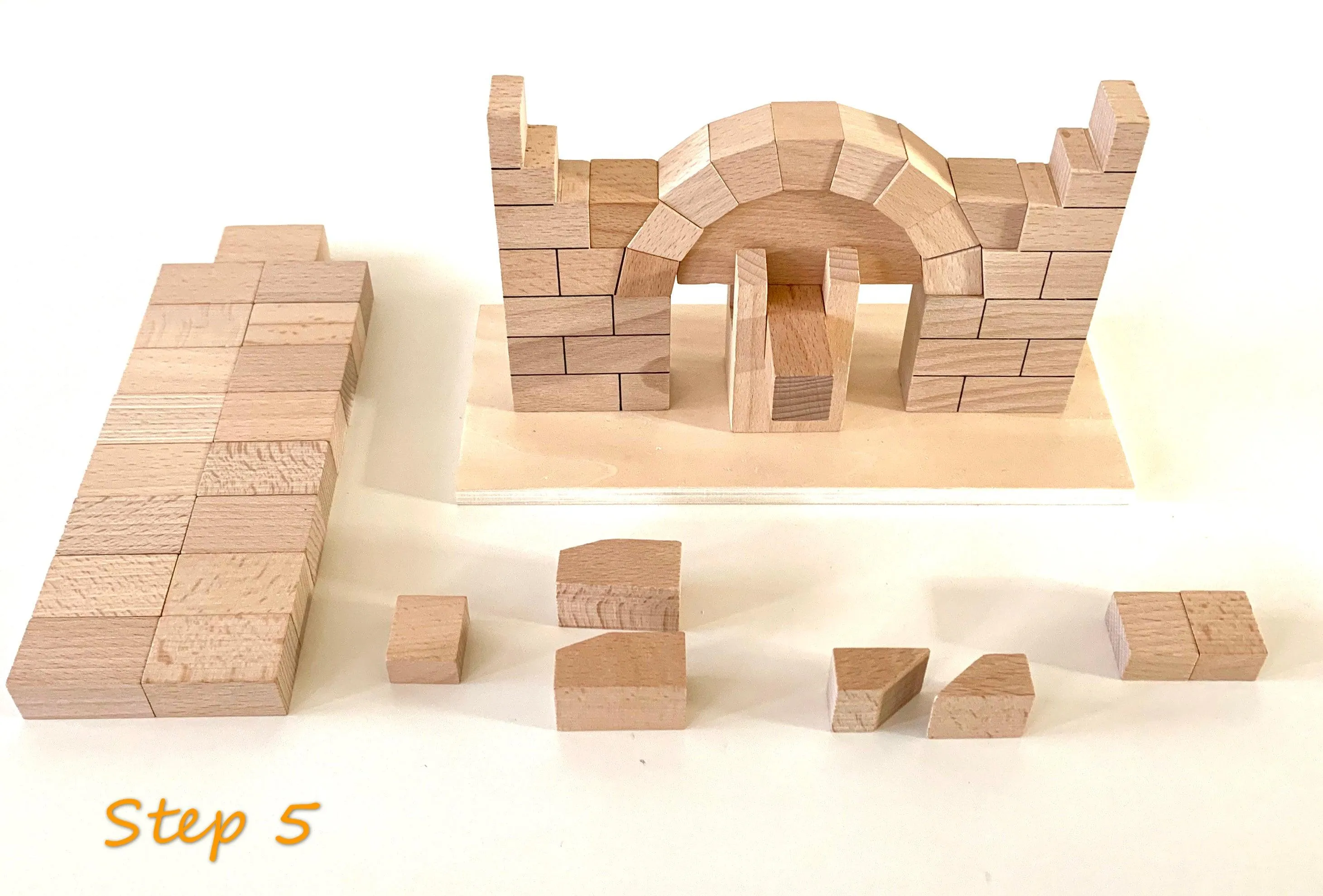 Montessori Roman Arch Building Blocks 4yrs 