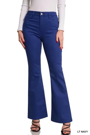 Navy Bootcut Pants