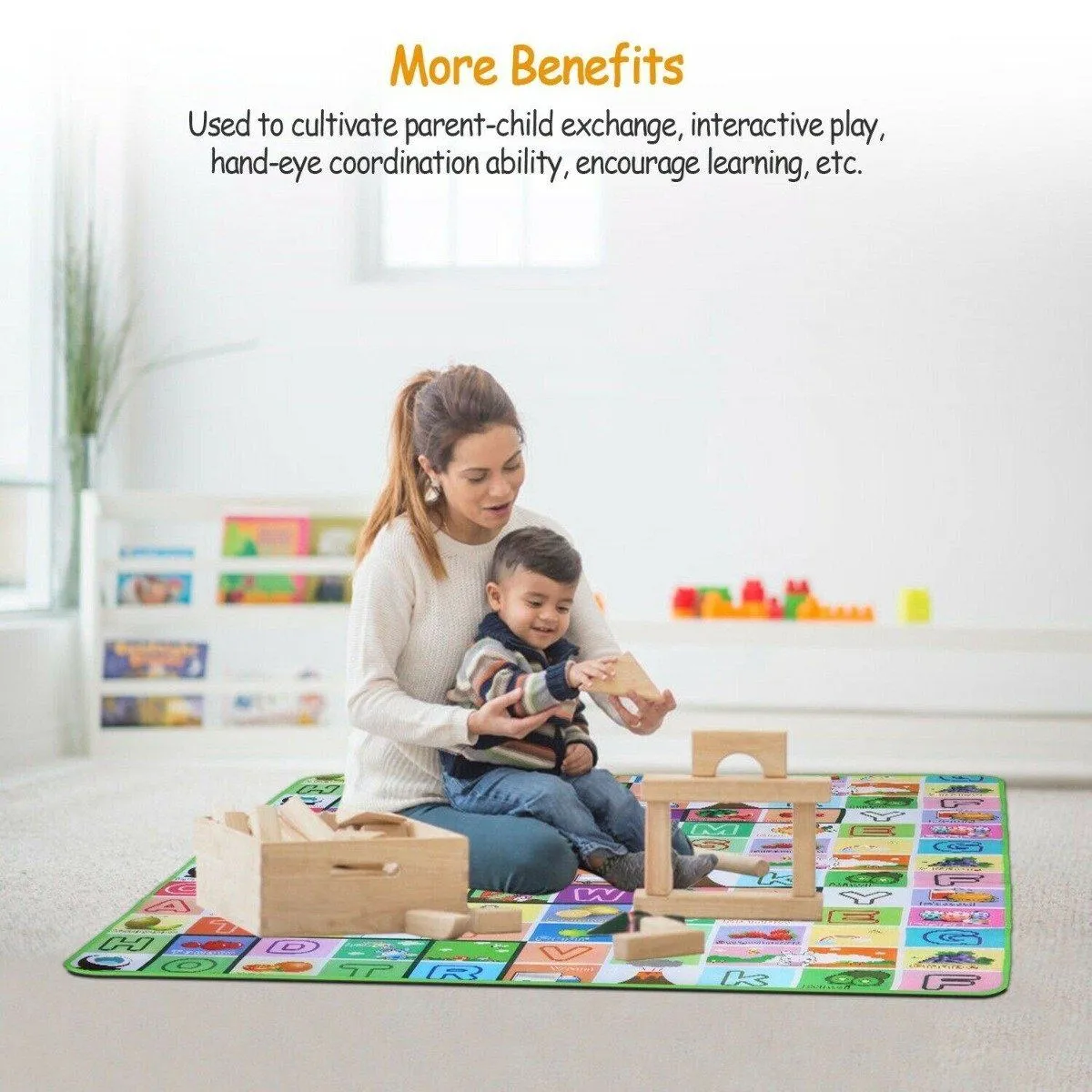 Non-Slip 2 Sides Foldable Soft Foam Kids Play Mat
