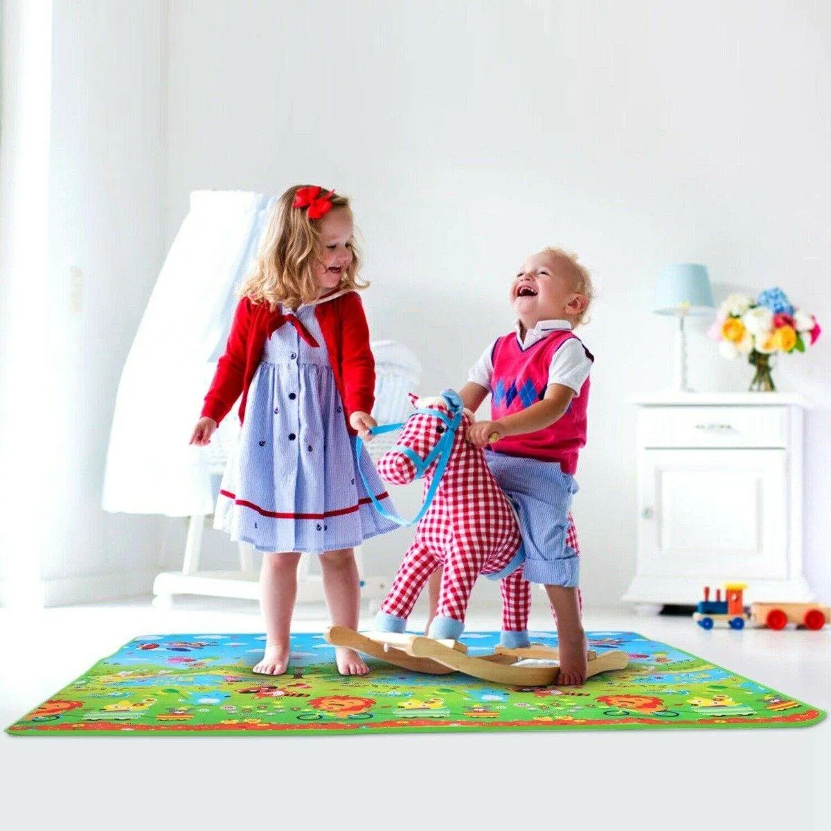 Non-Slip 2 Sides Foldable Soft Foam Kids Play Mat