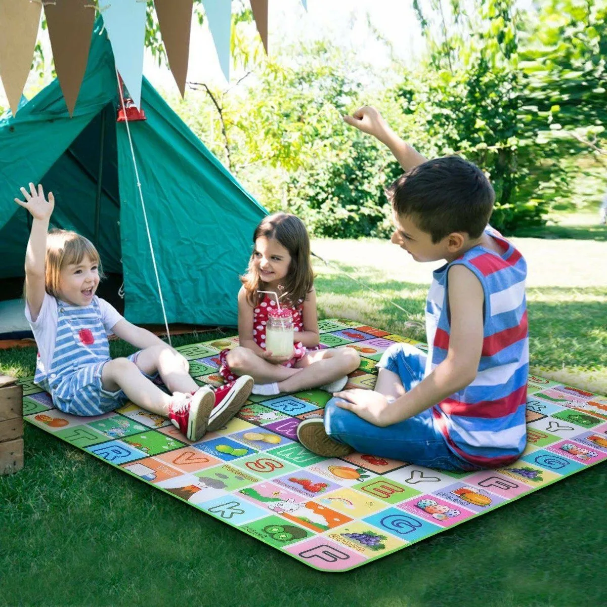 Non-Slip 2 Sides Foldable Soft Foam Kids Play Mat
